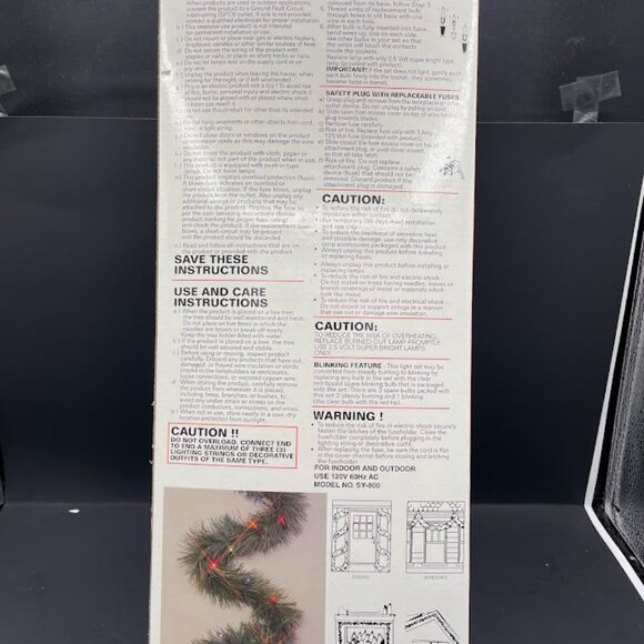 Merrybrite Lighted Garland 25ft Colored Lights Green Garland Christmas Holiday - Picture 3 of 6